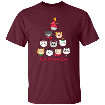 Catmas Tree, Merry Catmas, Cute Cat, Merry Christmas, Trendy Christmas Unisex T-Shirt