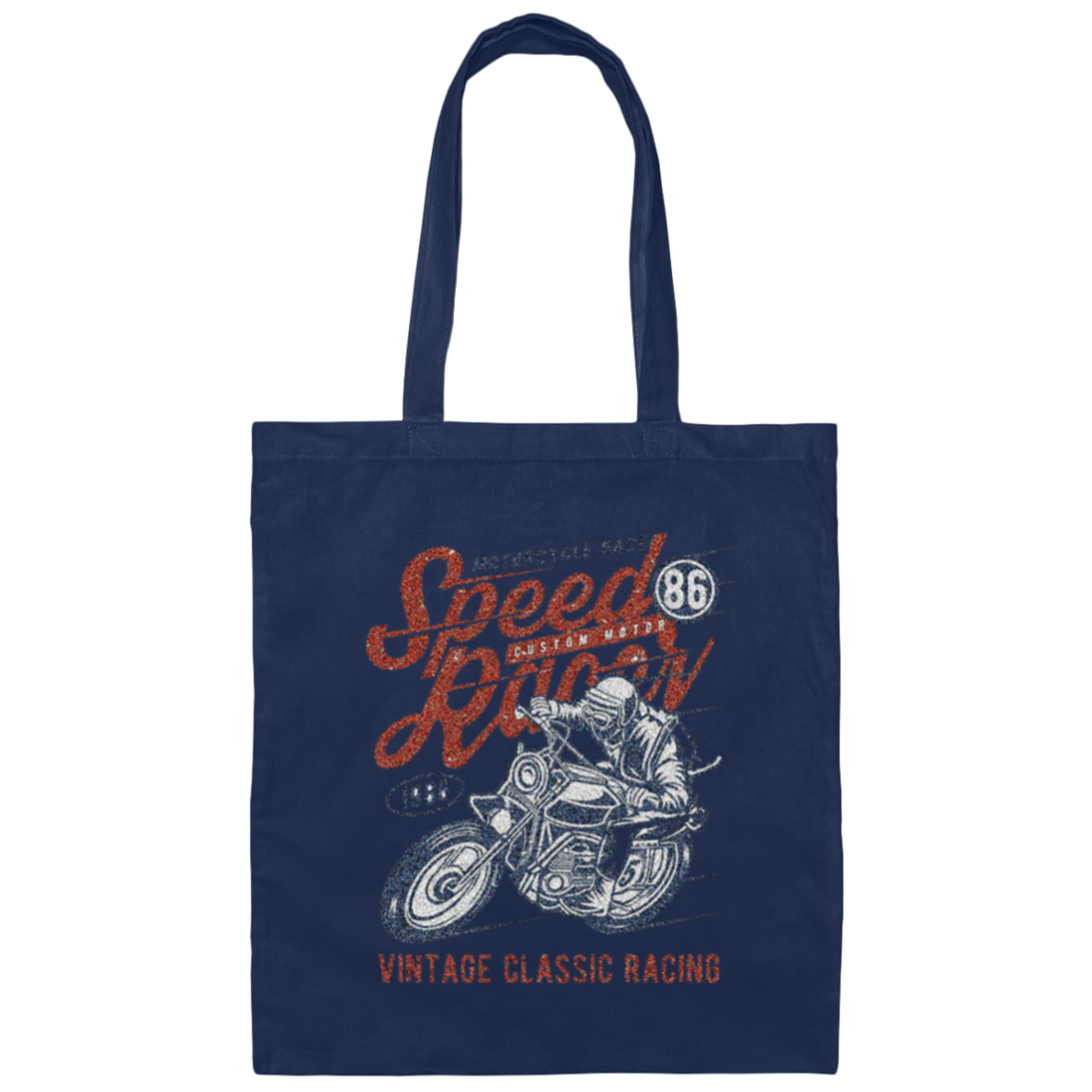 Sport Racer, Motorcycle Race, Vintage Classic Racing Gift Canvas Tote Bag
