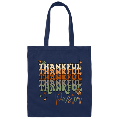 Thankful Pastor Retro Pastor Lover Vintage Thankful Canvas Tote Bag