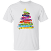 Crayon Xmas Tree, Crayon-mas Tree With Light Line, Merry Christmas, Trendy Christmas Unisex T-Shirt