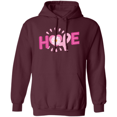 Hope, Please Hope, Pink Ribbon, Aweness, Hopeness Pullover Hoodie