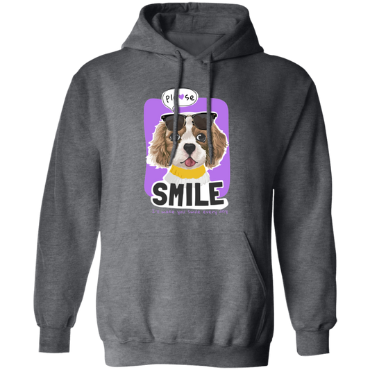 Please Smile, I Will Make You Smile Everyday, Cute Dog Pullover Hoodie