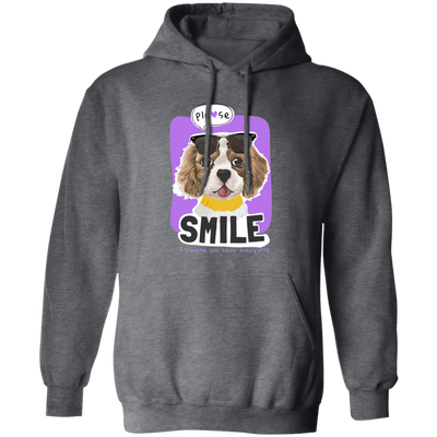 Please Smile, I Will Make You Smile Everyday, Cute Dog Pullover Hoodie