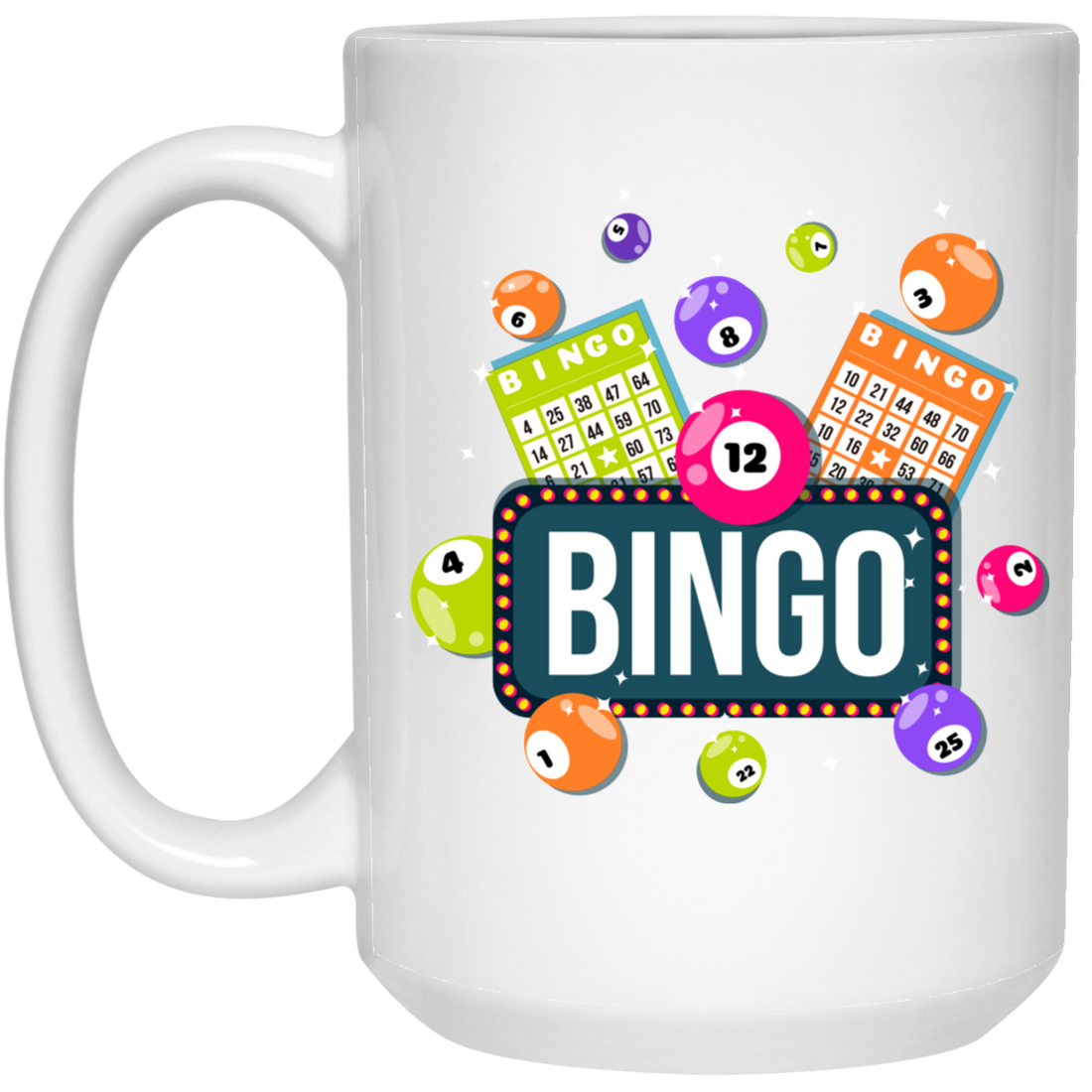 Come For Bingo Game, Love Bingo Game, Lucky Game White Mug