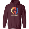 Cool Parkour, Freerunning Skirter Motif, Great Gift For Parkour, Freerunners Vintage Pullover Hoodie