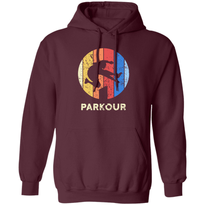 Cool Parkour, Freerunning Skirter Motif, Great Gift For Parkour, Freerunners Vintage Pullover Hoodie