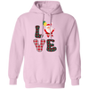 Love Santa, Love Christmas, Caro Christmas Pullover Hoodie