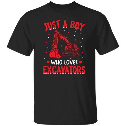 Just A Boy Who Loves Excavator, Best Exccavator Ever Unisex T-Shirt