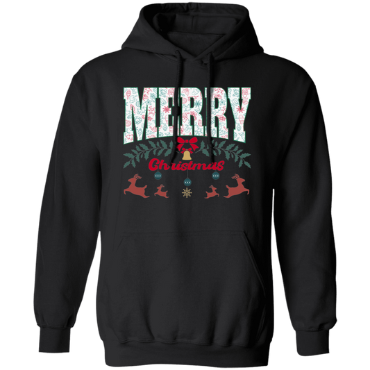 Merry Christmas, Best Christmas, Cute Reindeer, Merry Christmas, Trendy Christmas Pullover Hoodie