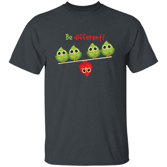 Cute Bird Gift, Funny Bird, Be Different, Different Bird, Be Yourself Unisex T-Shirt