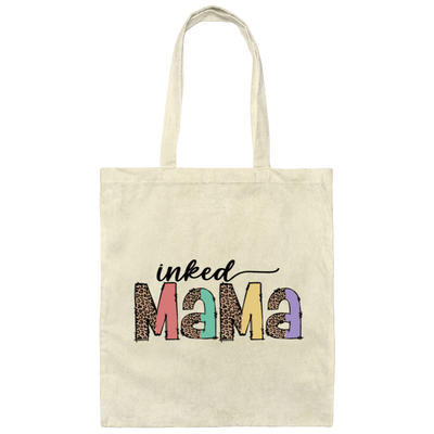 Inked Mama, Leopard Mama, Groovy Mama, Mother's Day Canvas Tote Bag