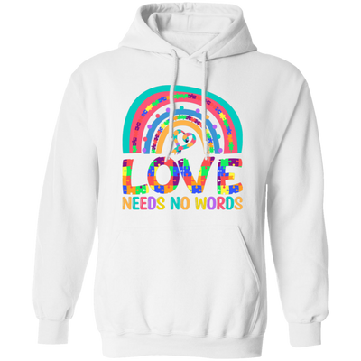 Love Needs No Words, Puzzle Of Love, Pride Month Pullover Hoodie