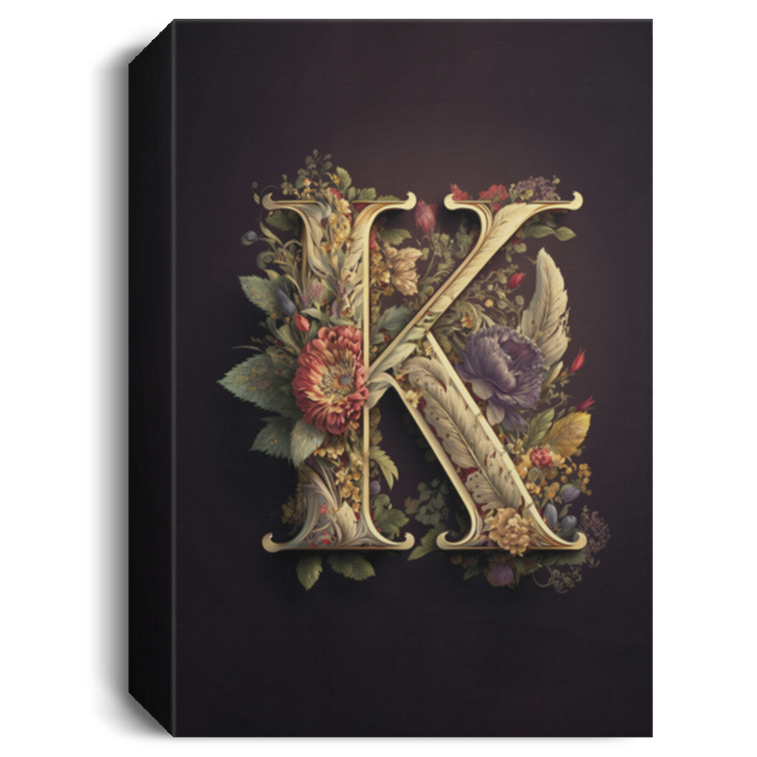 K Letter, Gift For Who Named K Letter, Classic K Gift Canvas