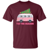 Tis The Season, Christmas Bus, Pink Christmas, Bus Bring Xmas Tree Christmas Unisex T-Shirt