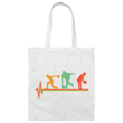 Bowling Lover, Retro Bowling, Bowling Lover Gift, Vintage Gift Canvas Tote Bag
