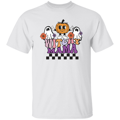 Witchy Mama, Pumpkin And Boos, Spooky Halloween Unisex T-Shirt