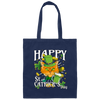 Love Patrick Day Happy St Catrick Day My Cat Lover Canvas Tote Bag