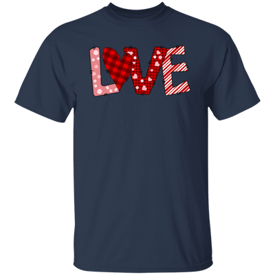 Love Text, Heart Pattern, Groovy Love, Valentine Gift, Valentine's Day, Trendy Valentine Unisex T-Shirt