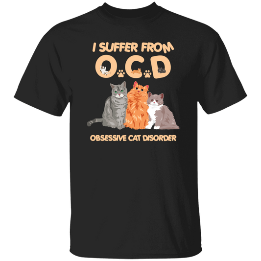 I Suffer From OCD, Obsessive Cat Disorder, Love Cats Unisex T-Shirt