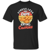 Retro Cookie, Stress Less And Enjoy Cookie, Eating Cookies Unisex T-Shirt