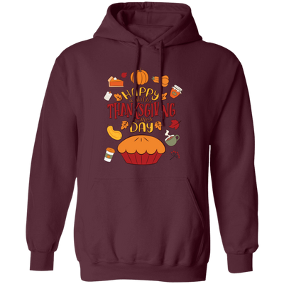 Happy Thanksgiving_s Day, Thanksgiving Iconic Pullover Hoodie