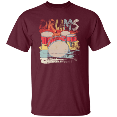 Gift For Drummer Retro Drums Passionate About Music Perfect For Orchestras Unisex T-Shirt