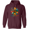 Daisy Peace Sign, Hippie Soul, Flower Lovers, Love Hippie Soul Pullover Hoodie