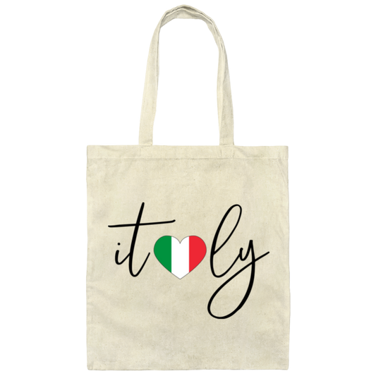 Italy With Love, Love Italy, Italy Respect, Italy Travel Canvas Tote Bag