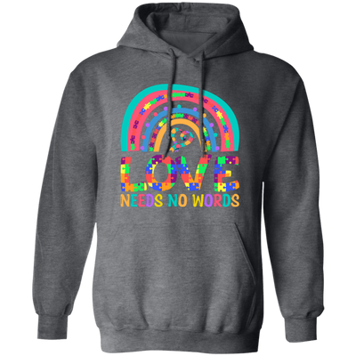 Love Needs No Words, Puzzle Of Love, Pride Month Pullover Hoodie