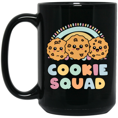 Groovy Cookies, Cookie Squad, Cute Cookie, Funny Cookie Black Mug