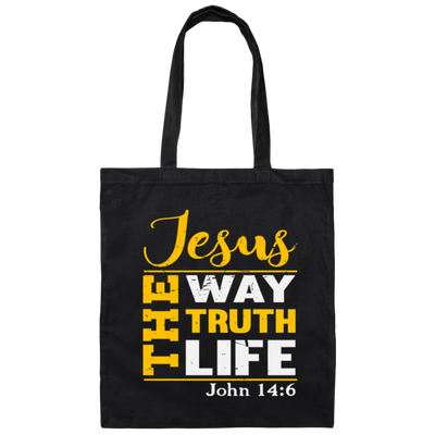 Christian Gift, Christian Statement, Love Jesus, Jesus Is The Truth Canvas Tote Bag