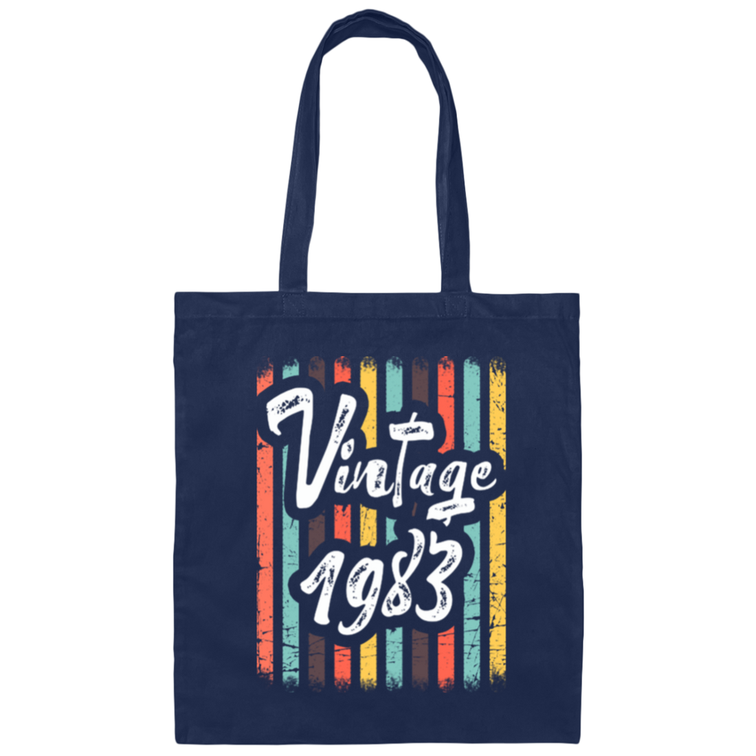 Vintage 1983 Cute Birthday Gift, Birthday In 1983, Love 1983 Vintage Canvas Tote Bag