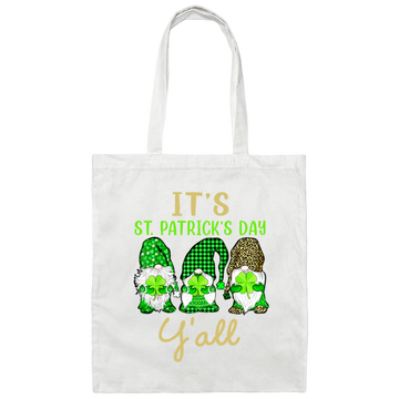 Happy Patrick Day Love Gnome In Patrick Day On March Canvas Tote Bag