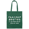 Teacher Besties Back To School Canvas Tote Bag