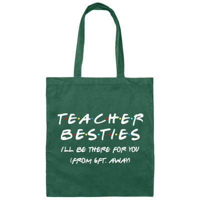 Teacher Besties Back To School Canvas Tote Bag