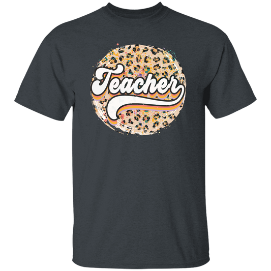 Teacher, Leopard Teacher, Baseball, Leopard Baseball Unisex T-Shirt