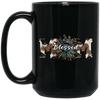 Blessed Mom, Leopard Mom, Mother_s Day Gifts, Mama Sunflower Black Mug