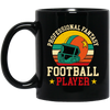 Professional Fantasy Football Player, Vintage American Football Black Mug