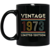 Best 1973 Gift, Born In 1973, Love 1973, Gift For 1973, 1973 Lover Black Mug