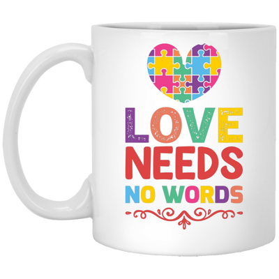 Love Needs No Words, Love Puzzle, My Love White Mug