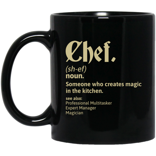 Chef Wikipedia, Someone Who Creates Magic In The Kitchen Black Mug