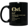 Chef Wikipedia, Someone Who Creates Magic In The Kitchen Black Mug