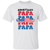 American Papa, Papa, Father's Day, Beard American Dad Unisex T-Shirt