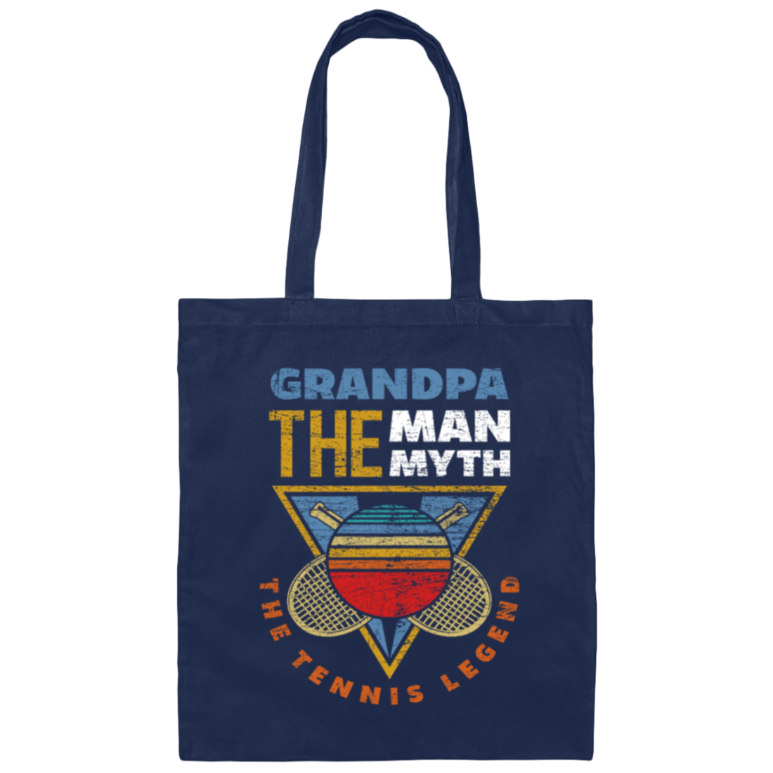 Tennis Grandfather Gift, Funny Tennis Saying Canvas Tote Bag