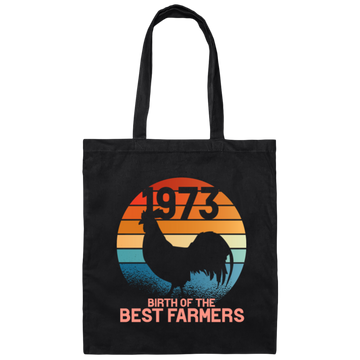 1973 Birthday Farmer Gift Present Farm Agriculture Canvas Tote Bag