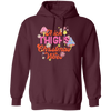 Thick Thighs Christmas Vibes, Groovy Christmas, Mushroom Lover Pullover Hoodie