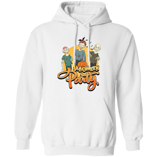 Halloween Party, Three Zombies, Zombie Boys, Trick Or Treat Pullover Hoodie