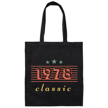 1978 Birthday Gift, Retro 1978, Love Classic Gift, 1978 Lover Gift Canvas Tote Bag