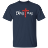 Red Glitter Christmas, Pastor Gift, Merry Christmas, Red Christian, Trendy Chrismas Unisex T-Shirt