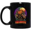 Halloween Holiday, Pumpkin Halloween, Horror Halloween Black Mug